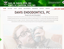 Tablet Screenshot of davis-endo.com